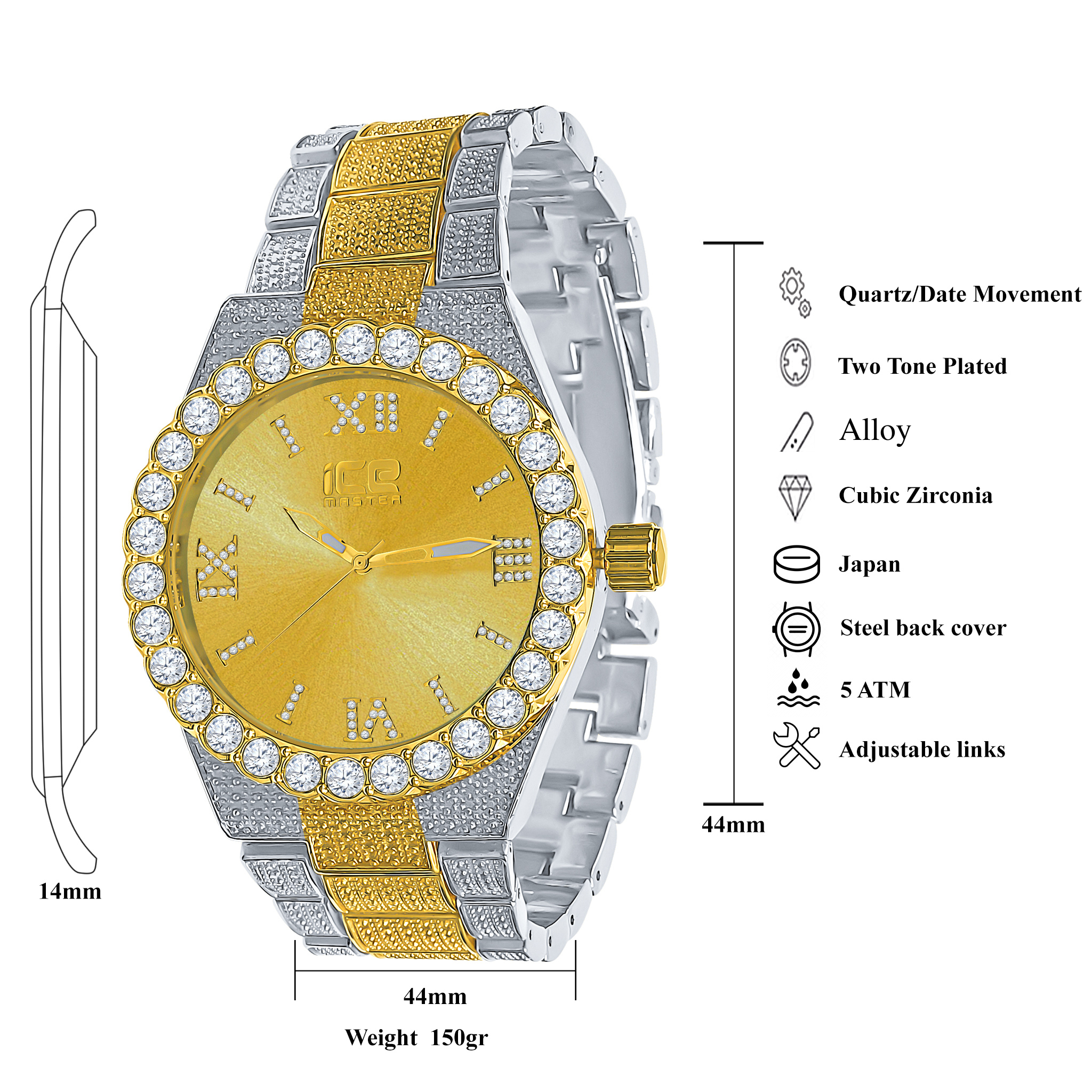 STYLIN HIP HOP METAL WATCH | 5627242