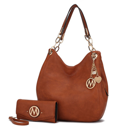 Ashley Hobo Bag and wristlet Set