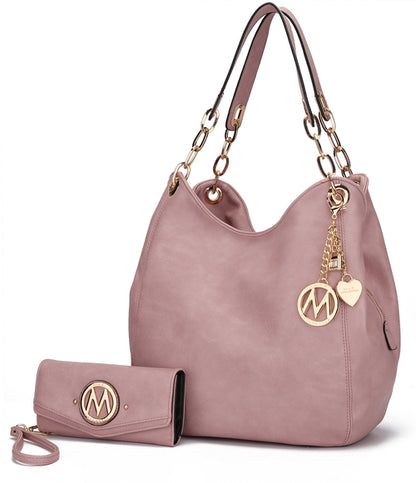 Ashley Hobo Bag and wristlet Set