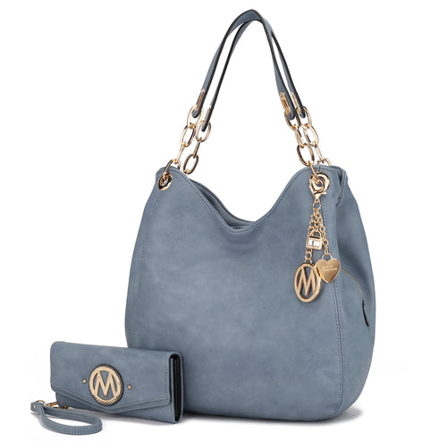 Ashley Hobo Bag and wristlet Set