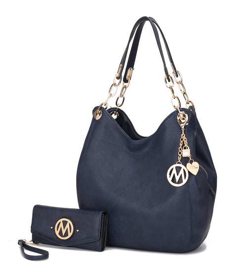 Ashley Hobo Bag and wristlet Set