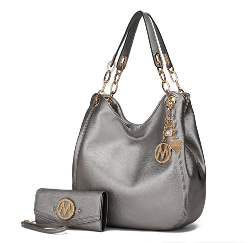 Ashley Hobo Bag and wristlet Set