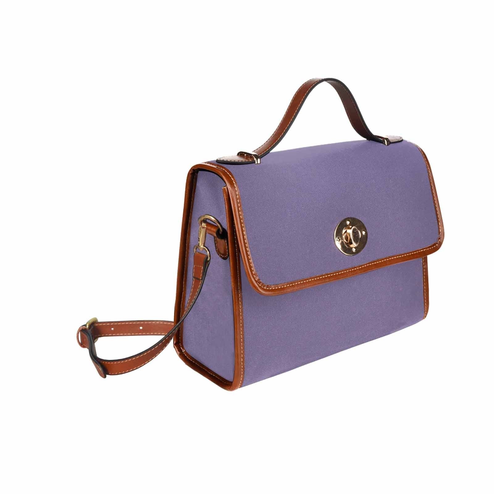 Canvas Bag  / Purple Haze   (brown Strap)