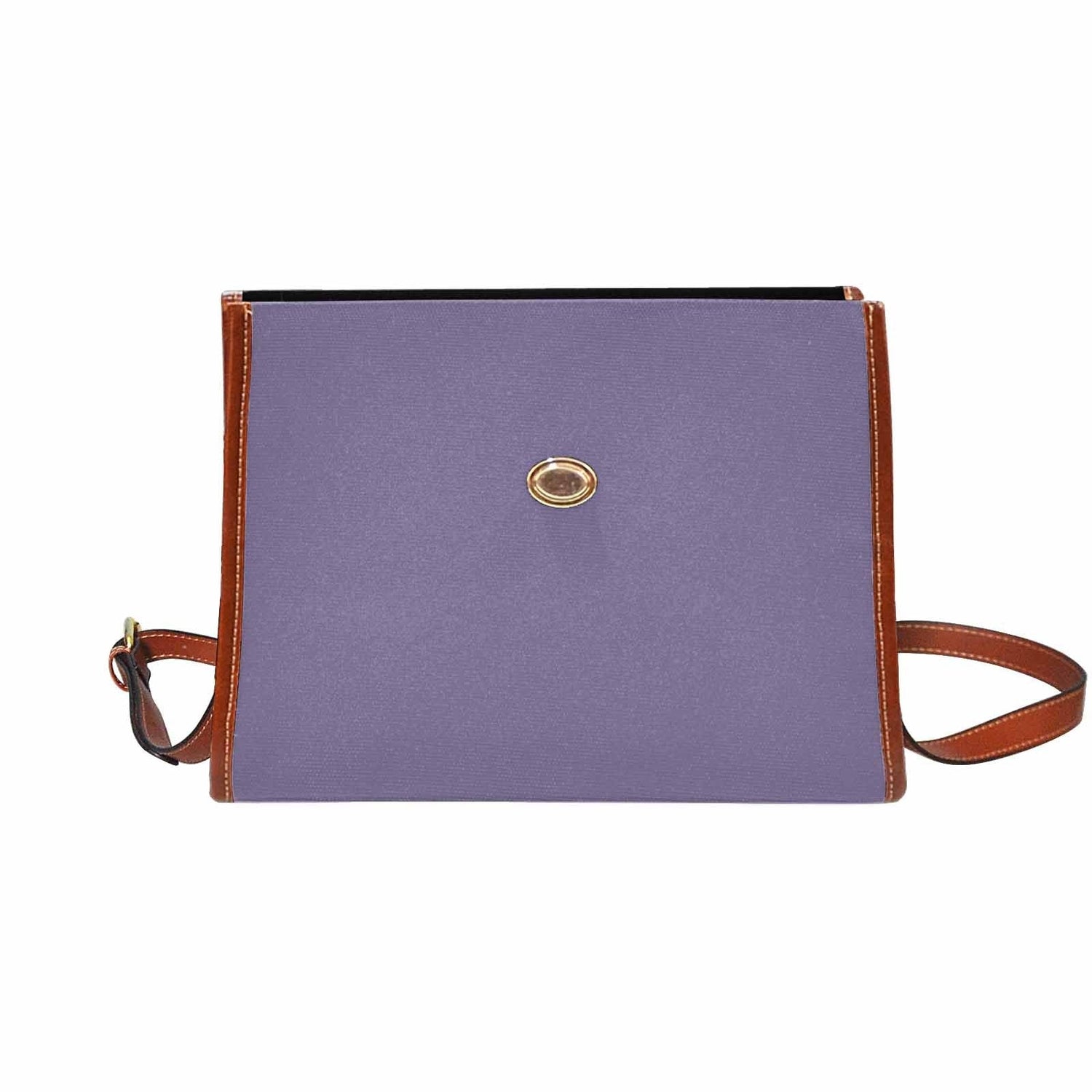 Canvas Bag  / Purple Haze   (brown Strap)