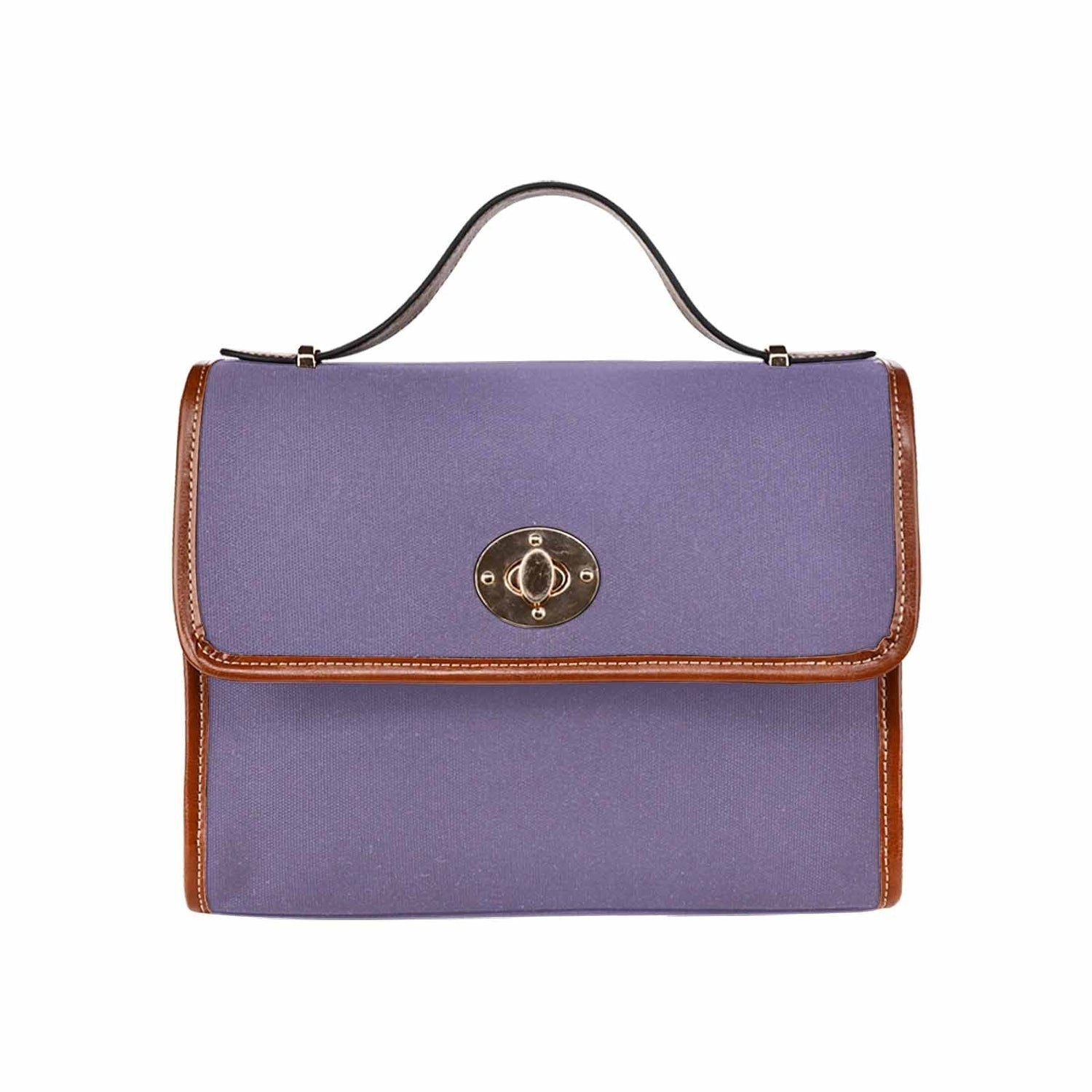 Canvas Bag  / Purple Haze   (brown Strap)