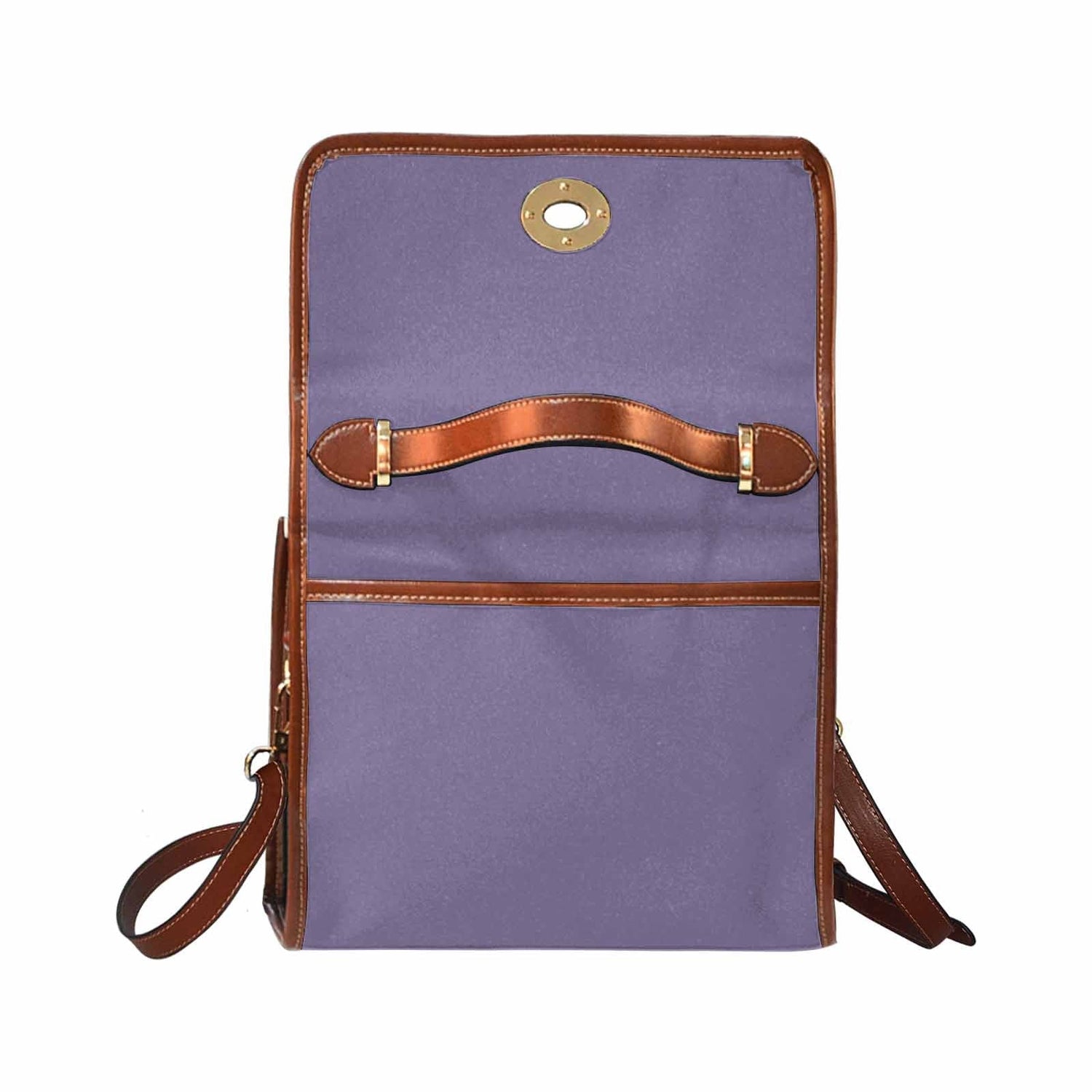 Canvas Bag  / Purple Haze   (brown Strap)