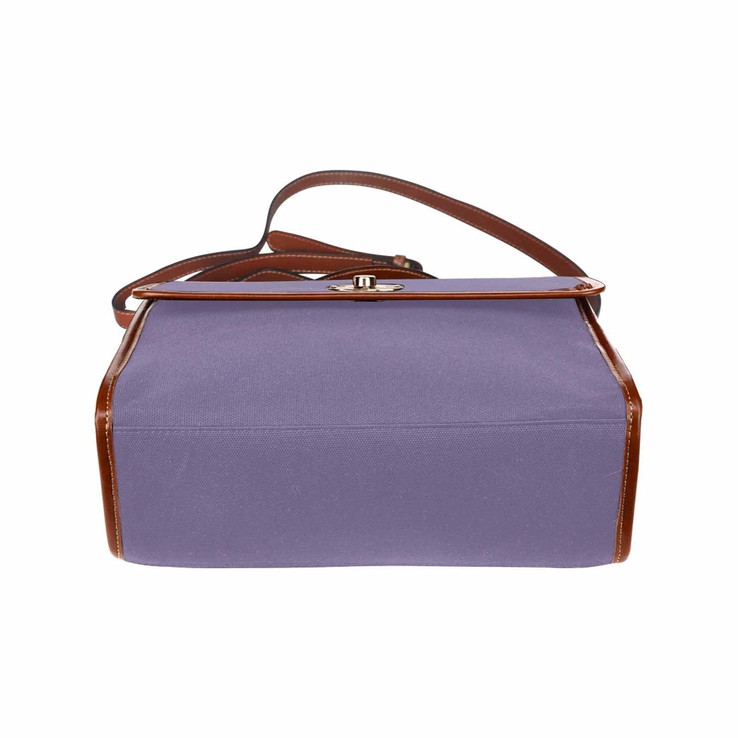 Canvas Bag  / Purple Haze   (brown Strap)