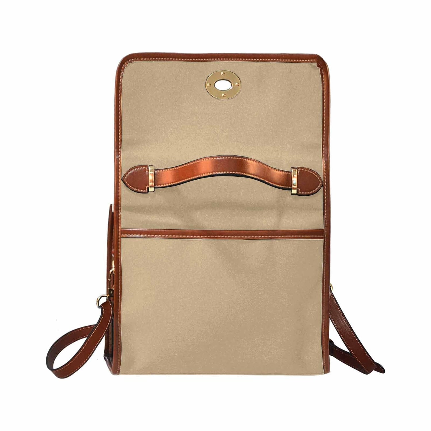 Canvas Bag  / Tan Brown   (brown Strap)